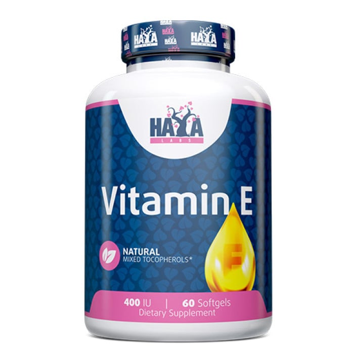 HAYA LABS Vitamin E Mixed Tocopherols 400 IU / 60 Softgels